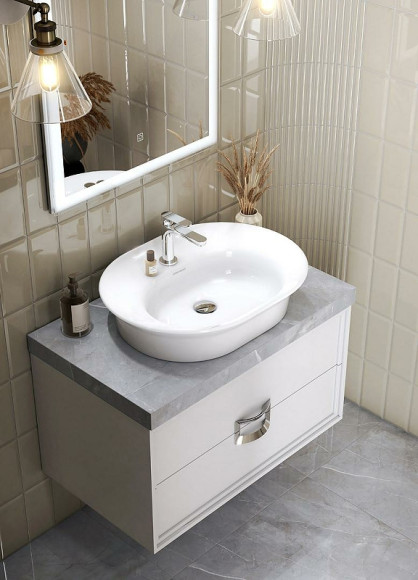 Раковина Kerama Marazzi Canaletto 60 CN.wb.60 Белая глянцевая