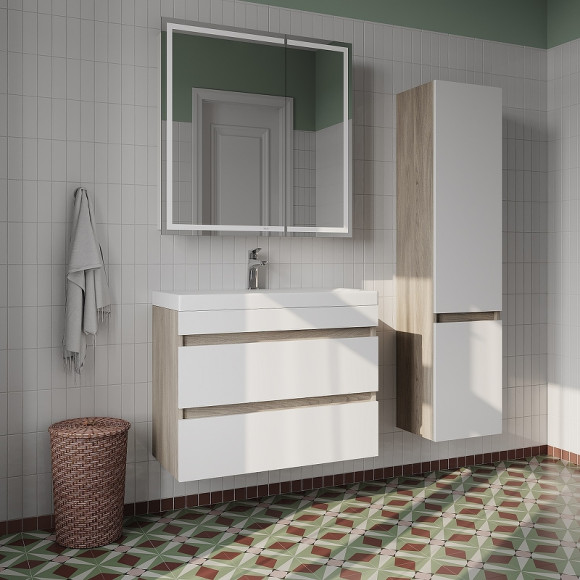 Зеркальный шкаф Iddis Zodiac 80 ZOD8000i99 с подсветкой Белый Зеркальный шкаф Iddis Zodiac 80 ZOD8000i99 с подсветкой Белый