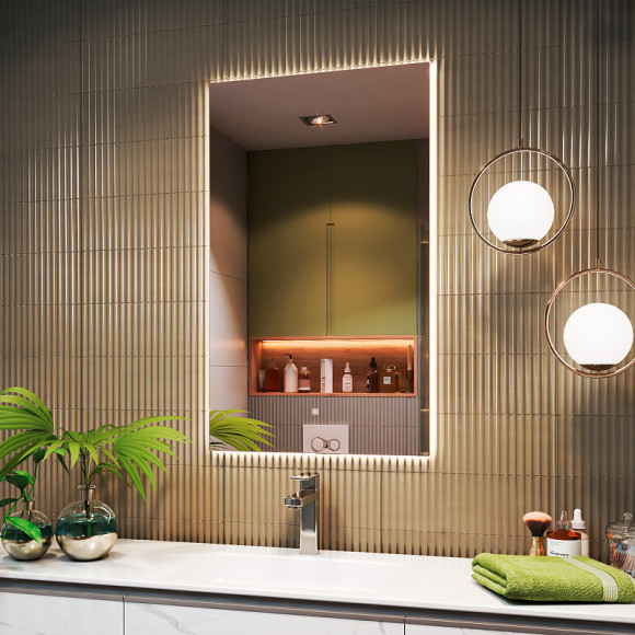 Зеркало Vigo Quadro Classic 60 z.QUA.60.Classic с подсветкой с сенсорным выключателем Зеркало Vigo Quadro Classic 60 z.QUA.60.Classic с подсветкой с сенсорным выключателем