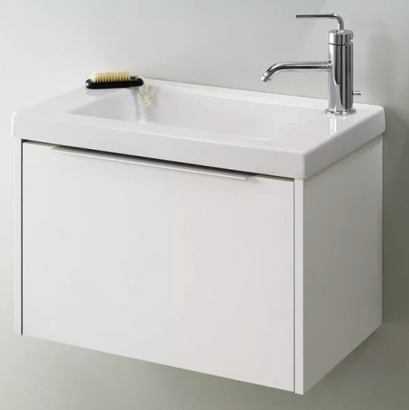 Тумба под раковину Jacob Delafon XS 60 EB466-J5 подвесная Белая глянцевая Тумба под раковину Jacob Delafon XS 60 EB466-J5 подвесная Белая глянцевая
