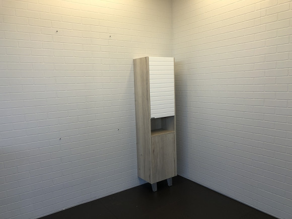 Шкаф пенал Comforty Клеон 40 00-00003947 Белый Дуб дымчатый