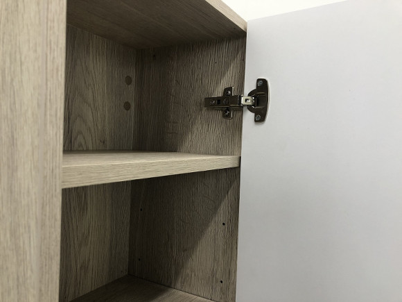 Шкаф пенал Comforty Клеон 40 00-00003947 Белый Дуб дымчатый