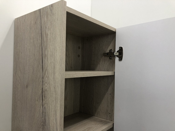 Шкаф пенал Comforty Клеон 40 00-00003947 Белый Дуб дымчатый