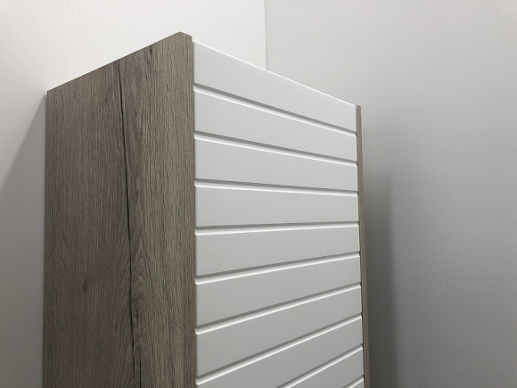 Шкаф пенал Comforty Клеон 40 00-00003947 Белый Дуб дымчатый