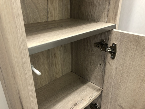 Шкаф пенал Comforty Клеон 40 00-00003947 Белый Дуб дымчатый