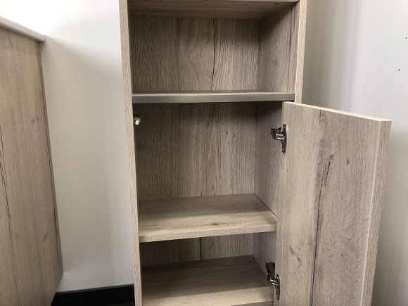 Шкаф пенал Comforty Клеон 40 00-00003947 Белый Дуб дымчатый