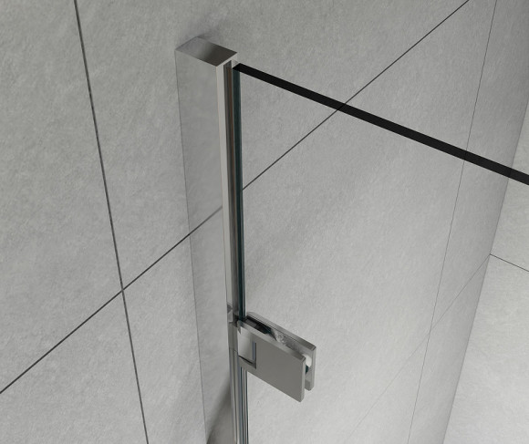 Душевая дверь Vincea Flex 90 VDP-1F900CG профиль Хром стекло тонированное