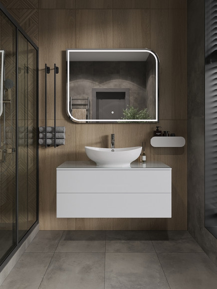 Зеркало Orange Simetric 100 OS-100ZE с подсветкой с сенсорным выключателем Зеркало Orange Simetric 100 OS-100ZE с подсветкой с сенсорным выключателем