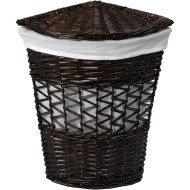 Корзина для белья WasserKRAFT Salm WB-270-M с крышкой Темно-коричневая Корзина для белья WasserKRAFT Salm WB-270-M с крышкой Темно-коричневая