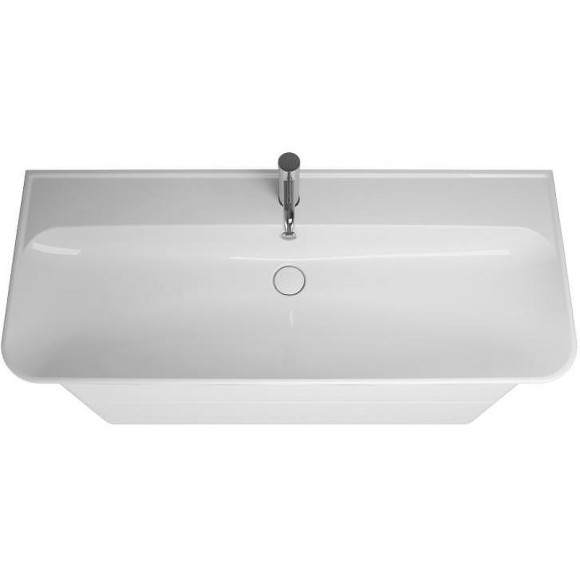 Тумба с раковиной Burgbad Iveo 120 SFEN120F2833G0161C0001*1 подвесная Белая глянцевая