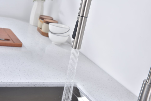 Смеситель для кухни Paulmark Senso Se215180-BS Брашированная сталь