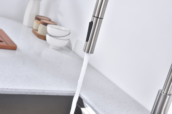 Смеситель для кухни Paulmark Senso Se215180-BS Брашированная сталь