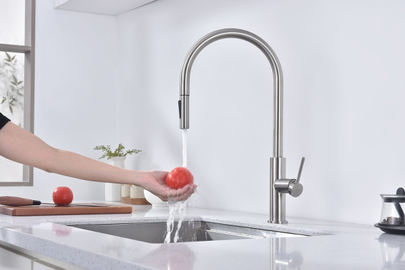 Смеситель для кухни Paulmark Senso Se215180-BS Брашированная сталь