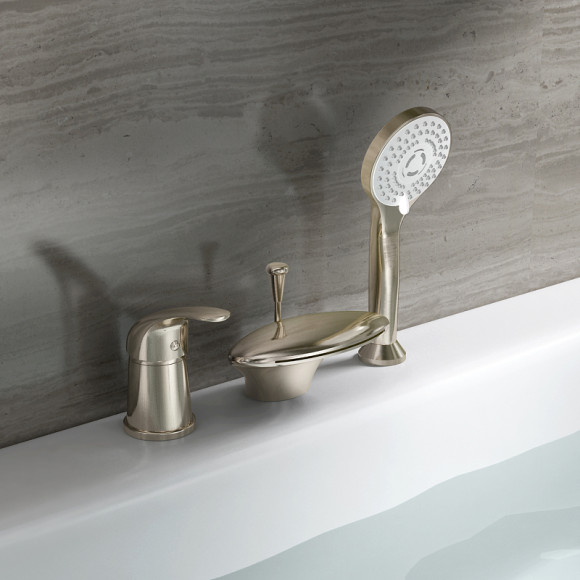 Смеситель на борт ванны Orange Iris M41-333ni Никель Смеситель на борт ванны Orange Iris M41-333ni Никель