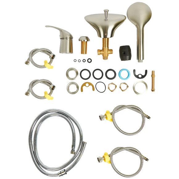 Смеситель на борт ванны Orange Iris M41-333ni Никель Смеситель на борт ванны Orange Iris M41-333ni Никель