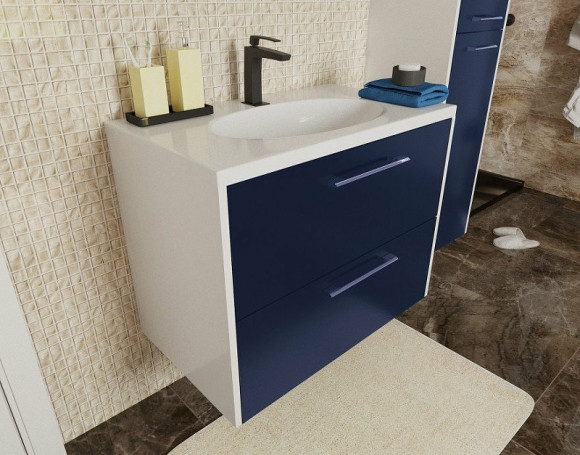 Тумба с раковиной Эстет Vegas 100 ФР-00003486 подвесная Белая