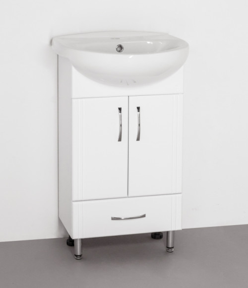 Тумба под раковину Style Line Эко Стандарт 9 1 Б Канны 50 Белый глянец Тумба под раковину Style Line Эко Стандарт 9 1 Б Канны 50 Белый глянец