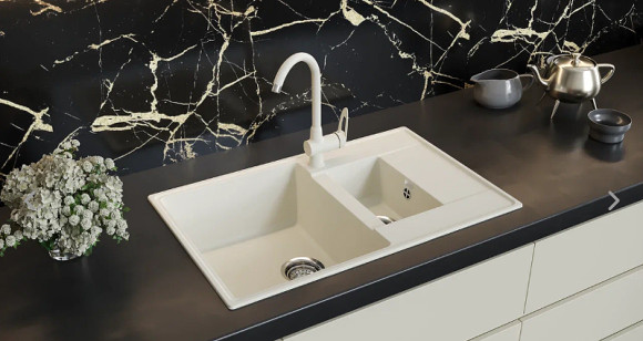 Смеситель для кухни Ulgran Quartz UQ-006-04 Платина Смеситель для кухни Ulgran Quartz UQ-006-04 Платина