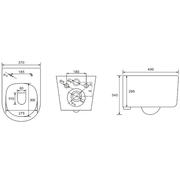 Унитаз Aquatek Мия AQ2004-MB подвесной Черный матовый с сиденьем Микролифт Унитаз Aquatek Мия AQ2004-MB подвесной Черный матовый с сиденьем Микролифт