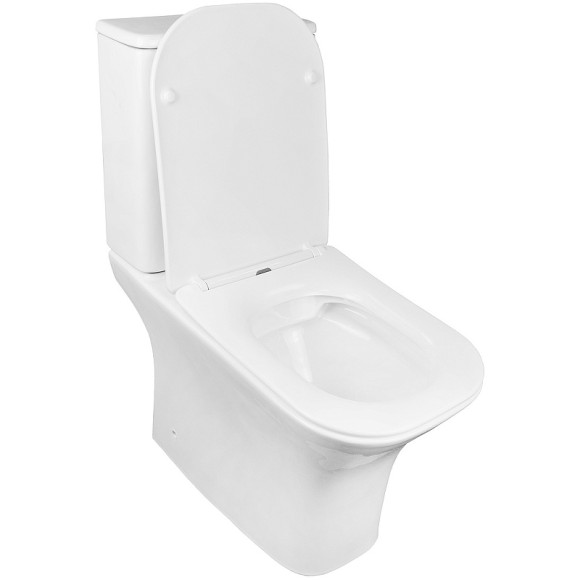 Унитаз компакт Azario Fretta Square AZ-5121 с бачком и сиденьем Микролифт Унитаз компакт Azario Fretta Square AZ-5121 с бачком и сиденьем Микролифт