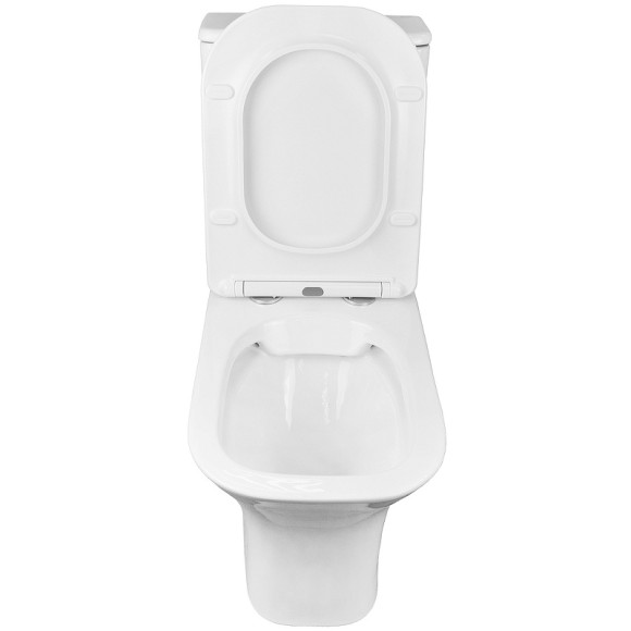 Унитаз компакт Azario Fretta Square AZ-5121 с бачком и сиденьем Микролифт Унитаз компакт Azario Fretta Square AZ-5121 с бачком и сиденьем Микролифт