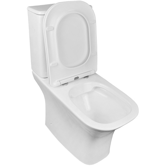 Унитаз компакт Azario Fretta Square AZ-5121 с бачком и сиденьем Микролифт Унитаз компакт Azario Fretta Square AZ-5121 с бачком и сиденьем Микролифт