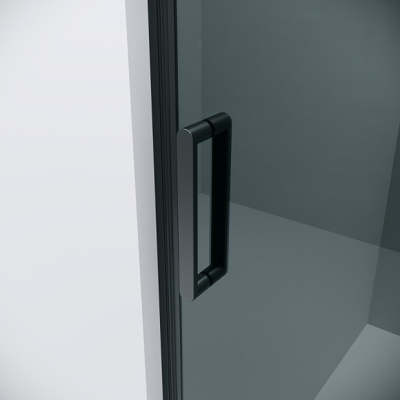 Душевая дверь Grossman Classic 110 100.K33.04.110.21.10 профиль Черный матовый стекло тонированное Душевая дверь Grossman Classic 110 100.K33.04.110.21.10 профиль Черный матовый стекло тонированное