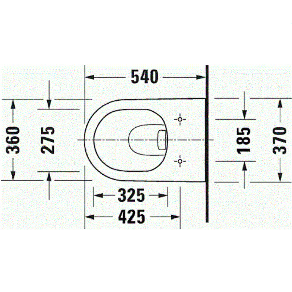 Унитаз Duravit D-Neo 2578090000 подвесной без сиденья