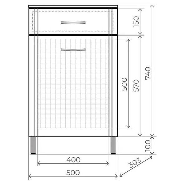 Комод Style Line Эко Стандарт ТН 50 АА00-000042 с бельевой корзиной Белый глянцевый Комод Style Line Эко Стандарт ТН 50 АА00-000042 с бельевой корзиной Белый глянцевый