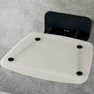 Сиденье для душа Ravak Ovo B II Opal/Black B8F0000060 Прозрачно-белое Черное Сиденье для душа Ravak Ovo B II Opal/Black B8F0000060 Прозрачно-белое Черное
