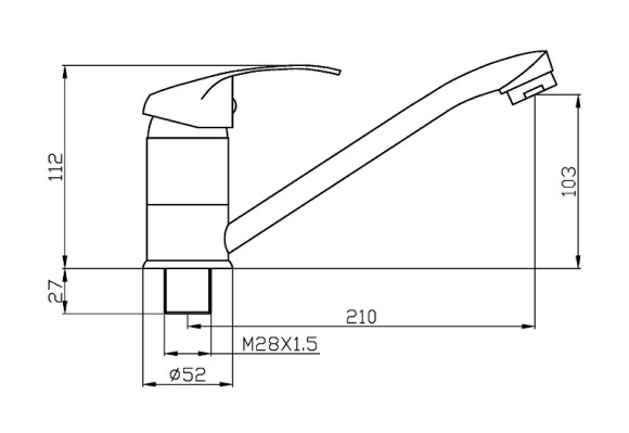 Смеситель для кухни Agger Glad A1500000 Хром