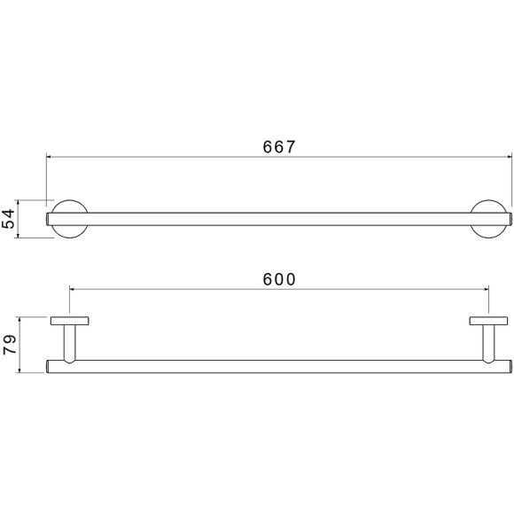 Полотенцедержатель Aquatek Оберон AQ4214CR Хром