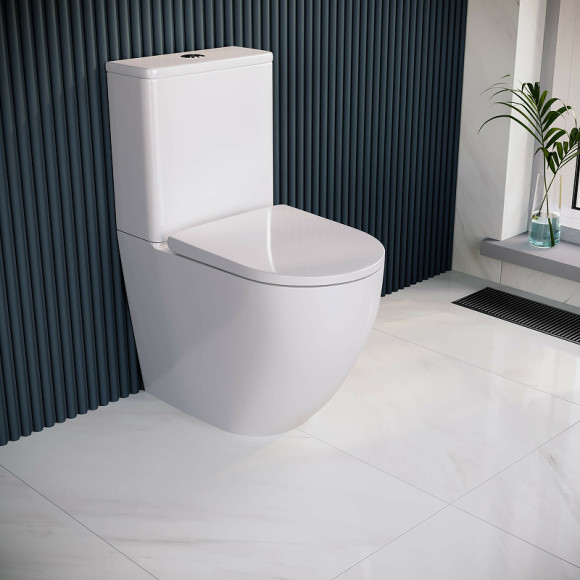 Унитаз компакт RGW SW-03 67420103-01 с бачком и сиденьем Микролифт