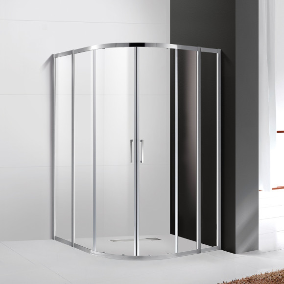 Душевой уголок Cezares Molveno 120x120 MOLVENO-R-22-90+30-C-Cr-IV профиль Хром стекло прозрачное