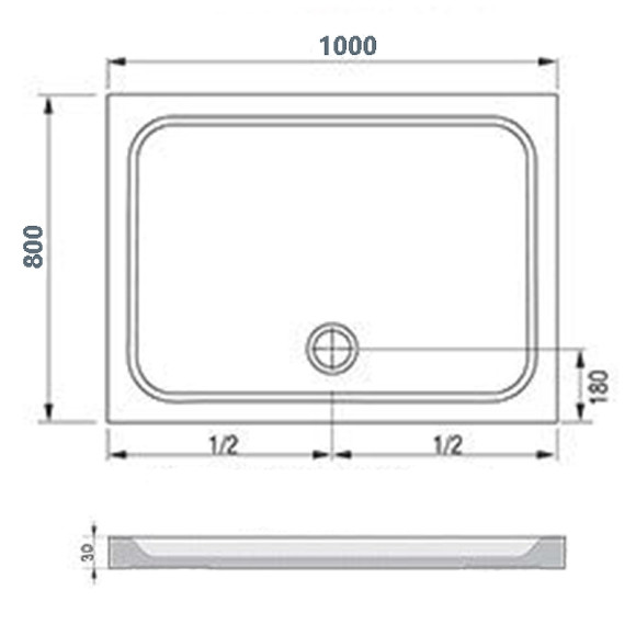 Душевой поддон из искусственного камня Ravak Gigant Pro Chrome 100x80 XA04A401010 Белый Душевой поддон из искусственного камня Ravak Gigant Pro Chrome 100x80 XA04A401010 Белый