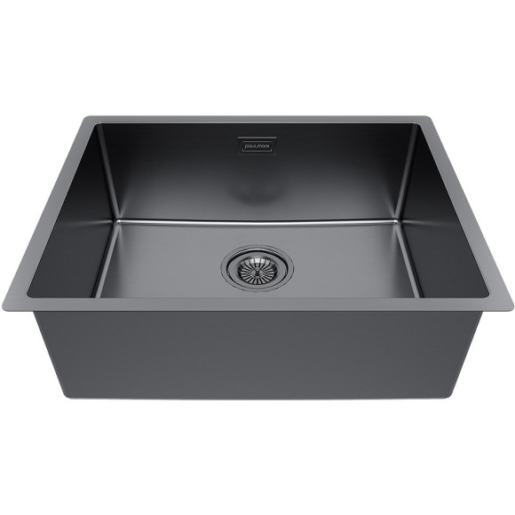 Кухонная мойка Paulmark Lassan 54 Uni LA54-GM Вороненная сталь Кухонная мойка Paulmark Lassan 54 Uni LA54-GM Вороненная сталь