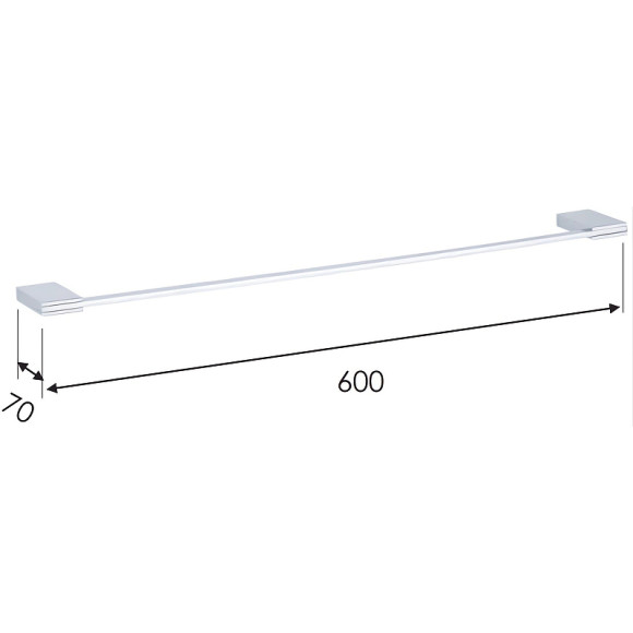 Полотенцедержатель Remer Flat FT30CR Хром Полотенцедержатель Remer Flat FT30CR Хром