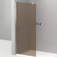 Душевая перегородка Cezares Liberta 120 LIBERTA-L-1-120-BR-Cr профиль Хром стекло бронзовое