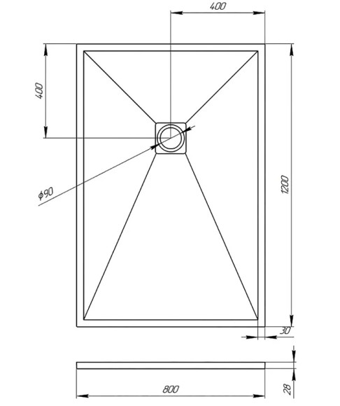 Душевой поддон из искусственного камня Veconi Tezeo 120x80 TZW21B-128-R1 Черный Душевой поддон из искусственного камня Veconi Tezeo 120x80 TZW21B-128-R1 Черный