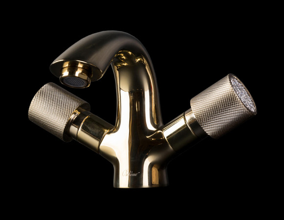 Смеситель для раковины Boheme Royal Cristal 291-Royal/CRST Золото