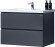 Тумба с раковиной Orans BC-4023-600 4023600З Матовый графитовый