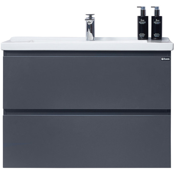 Тумба с раковиной Orans BC-4023-600 4023600З Матовый графитовый