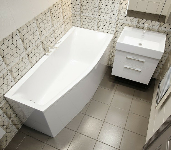 Ванна из искусственного камня Astra Form Скат 170х75 R 01010015 без гидромассажа Ванна из искусственного камня Astra Form Скат 170х75 R 01010015 без гидромассажа