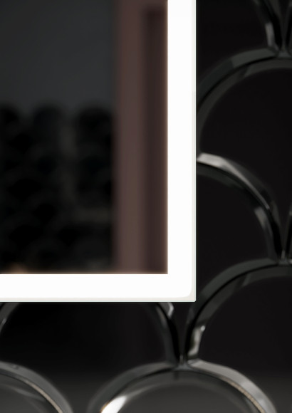 Зеркальный шкаф Sancos Cube 60 CU600 с подсветкой Белый с сенсорным выключателем Зеркальный шкаф Sancos Cube 60 CU600 с подсветкой Белый с сенсорным выключателем