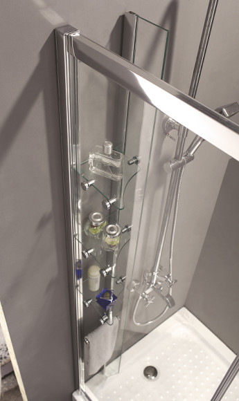 Душевой уголок Cezares Anima 120x100 L ANIMA-W-RH-2-120/100-C-Cr-L профиль Хром стекло прозрачное