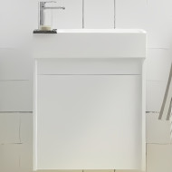 Тумба под раковину Art&Max Family-500-1D-SO-BL подвесная Белый глянец Тумба под раковину Art&Max Family-500-1D-SO-BL подвесная Белый глянец