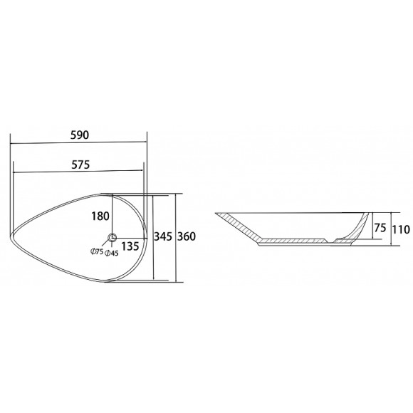 Раковина-чаша Abber Bequem 59 AC2117 Белая Раковина-чаша Abber Bequem 59 AC2117 Белая