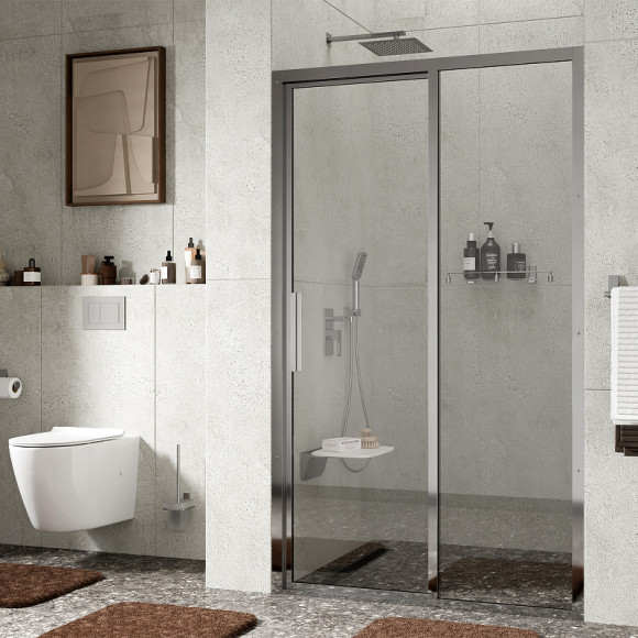 Душевая дверь WasserKRAFT Lopau 120 32S05R профиль Хром стекло прозрачное Душевая дверь WasserKRAFT Lopau 120 32S05R профиль Хром стекло прозрачное