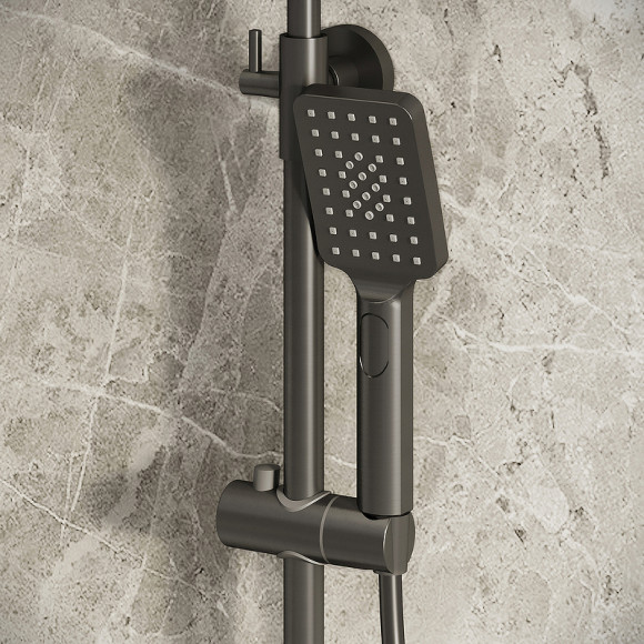 Душевая система Grossman Cosmo 500.K35.02.420 Графит брашированный Душевая система Grossman Cosmo 500.K35.02.420 Графит брашированный