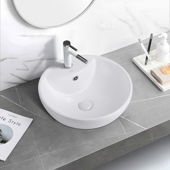 Раковина Abber Bequem 46 AC2101 Белая Раковина Abber Bequem 46 AC2101 Белая